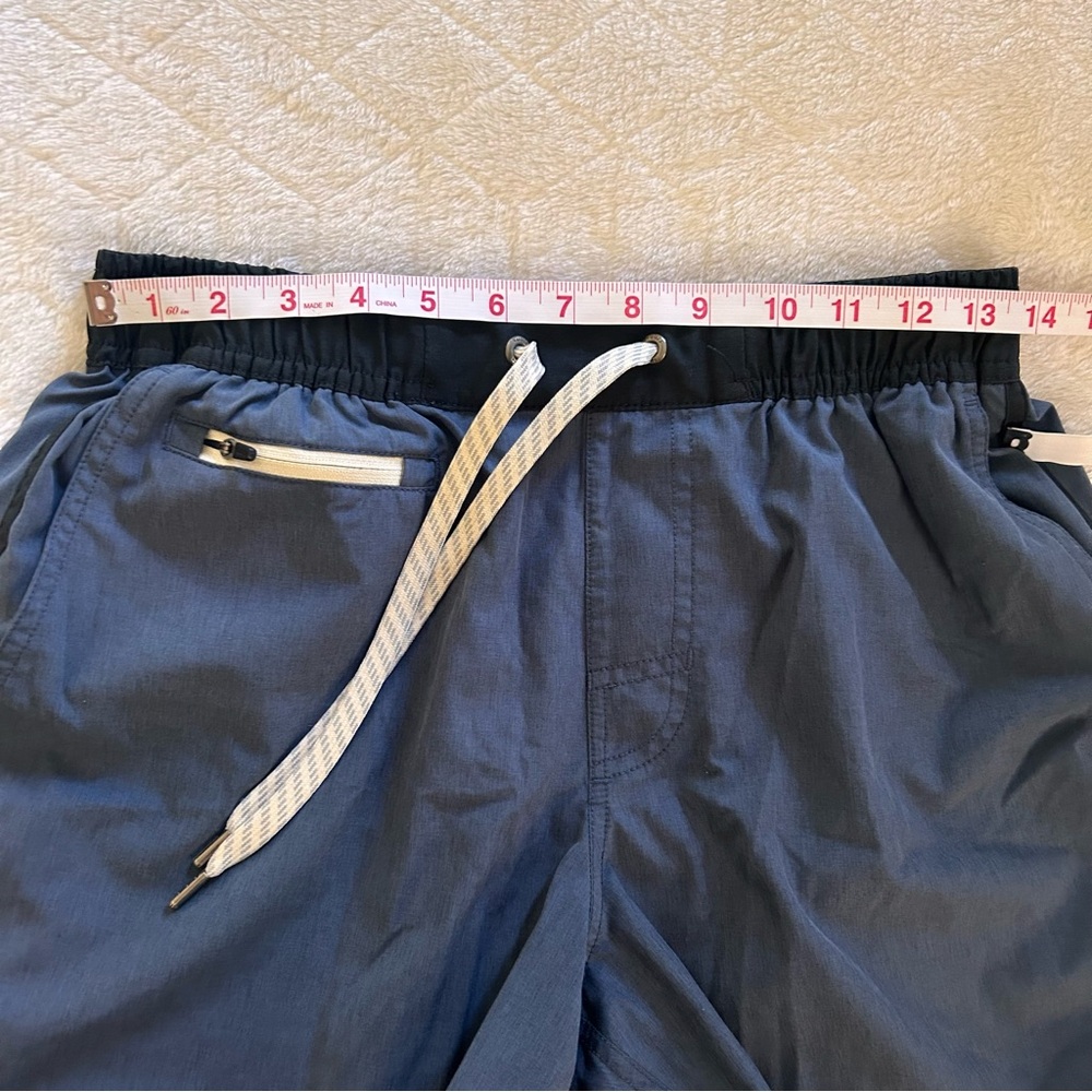 Vuori Mens Banks Short Azure Linen Texture Small - Picture 8 of 12
